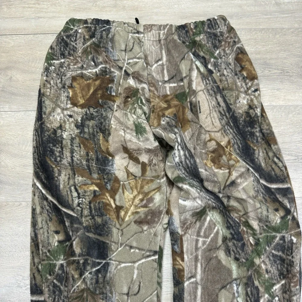 VTG Y2K Camo‎ Jogger Fleece Sweatpants Men's Sz XL Baggy Lounge